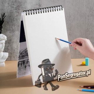 Szkicownik na spirali poziomej A4 FINENOLO 160g/m2 60k biały EC276 DELI