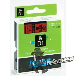 Taśma 12mm/7m czarny /czerwony 5045017 DYMO S0720570