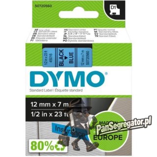 Taśma 12mm/7m czarny /niebieski 45016 DYMO S0720560