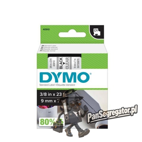 Taśma 9mm/7m czarny /przez. 40910 DYMO S0720670