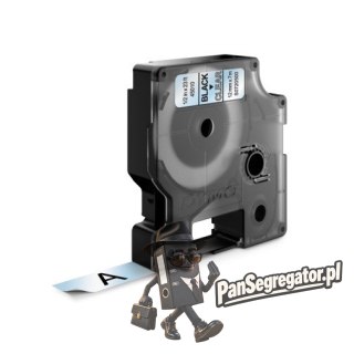 Taśma DYMO D1 12mm czarny/przezroczysta 45010 S0720500