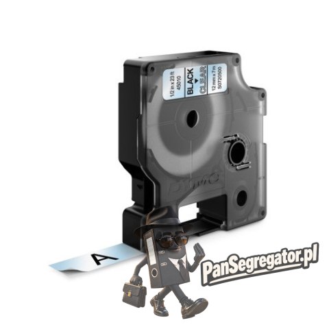 Taśma DYMO D1 12mm czarny/przezroczysta 45010 S0720500
