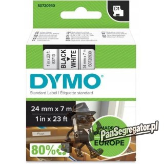 Taśma czarny nadruk na białym 24mm x 7m DYMO do drukarek LM100/LM200 S0720930