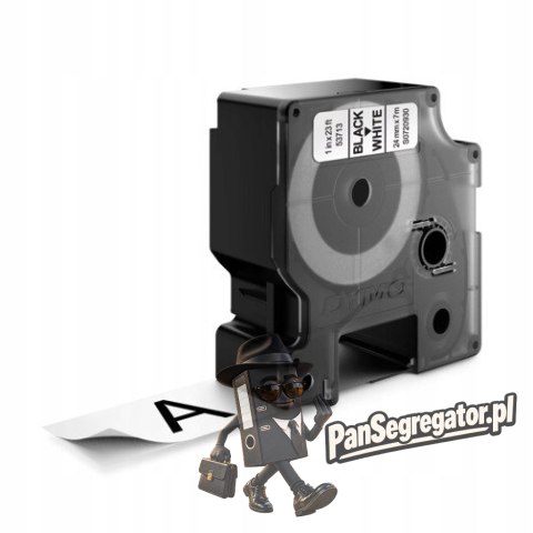 Taśma czarny nadruk na białym 24mm x 7m DYMO do drukarek LM100/LM200 S0720930