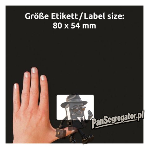 Etykieta identyfikatory imienne 80x54mm(10 arkuszy = 40etykiet) białe foliowe 51065 AVERY ZWECKFORM