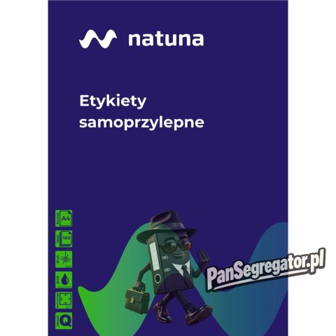 Etykieta samoprzylepna NATUNA A4 (100ark) 105x74mm (8etyk/ark)