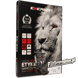 Etykiety A4 białe (100 ark) 70x33,8mm nr.034 EMERSON eta4070x338