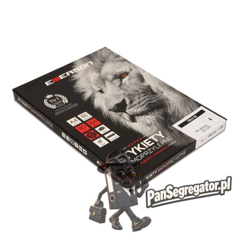 Etykiety A4 białe (100ark) 105x148mm nr.029 EMERSON eta4105x148w