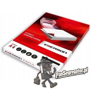 Etykiety A4 białe (100ark) 105x37mm nr.023 EMERSON eta4105x037