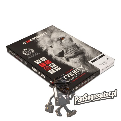 Etykiety A4 białe (100ark) 105x37mm nr.023 EMERSON eta4105x037