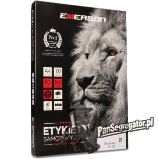 Etykiety A4 białe (100ark) 70x32mm nr.025 EMERSON eta4070x032w