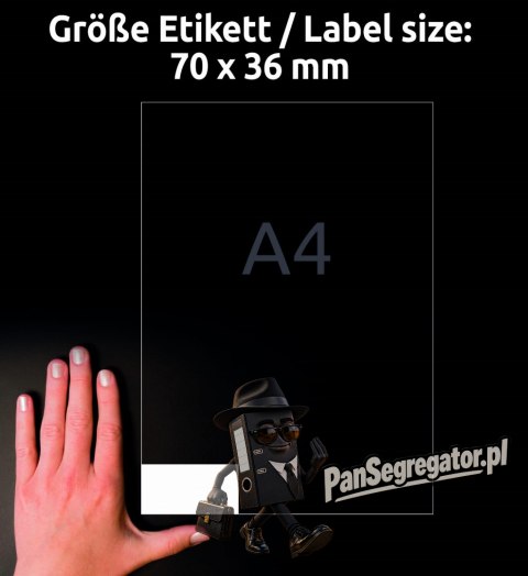 Etykiety A4 białe (50+15 arkuszy) 70x36mm 6602 ULTRA GRIP AVERY ZWECKFORM