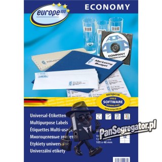 Etykiety ECONOMY A4 białe 105x48mm ELA021 AVERY ZWECKFORM