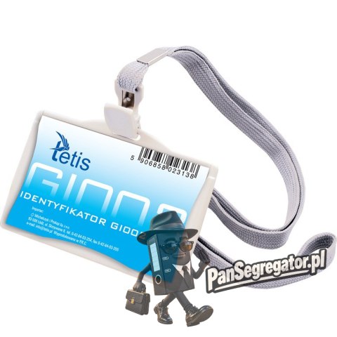 Identyfikator na smyczy 85mm x 35mm GI002 TETIS