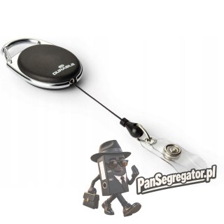 Mechanizm ściągający JOJO STYLE (10szt) czarny długość 80cm 832401 metalowe zapięcie DURABLE