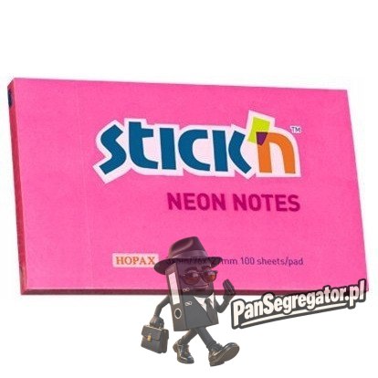 Bloczek 127x76mm 100k ciemnoróżowy neonowy 21169 STICK`N