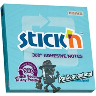 Bloczek 76x76mm niebieski 360stopni STICK`N 21553