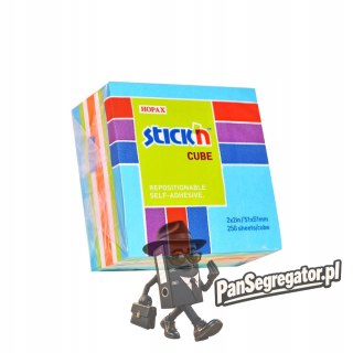 Bloczek STICK"N 51x51mm niebieski-mix neon i pastel 21535