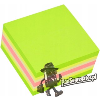 Bloczek STICK"N 51x51mm zielony-mix neon i pastel 21534
