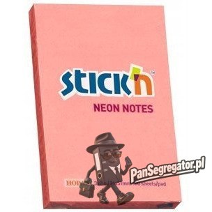 Bloczek STICK"N 76x51mm różowy neon 100k 21162 STICK"N