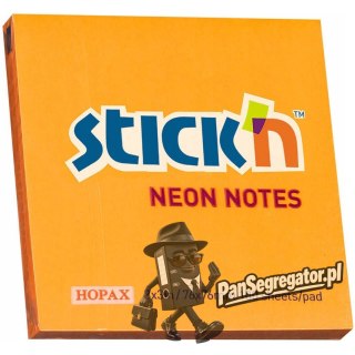 Bloczek STICK`N 76x76mm 100k pomarańczowy neonowy 21164