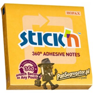 Bloczek STICK`N 76x76mm 360stopni ciemnożółty 21551