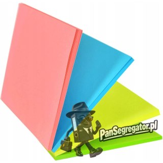 Bloczek STICK"N MAGIC PAD 76x101mm neon mix kolorów 21572