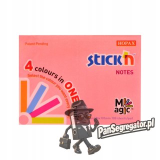 Bloczek STICK"N MAGIC PAD 76x101mm neon mix kolorów 21572