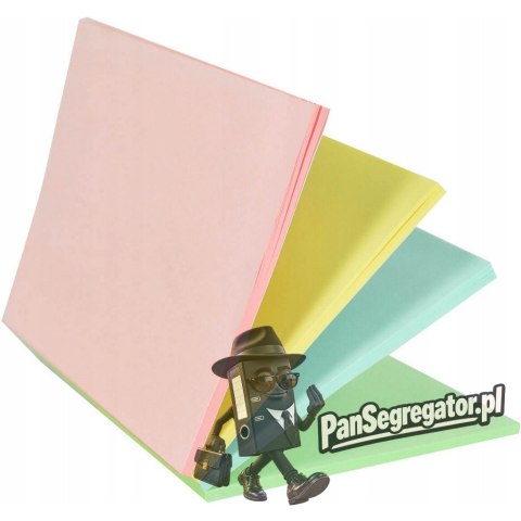 Bloczek STICK"N MAGIC PAD 76x101mm pastele mix kolorów 21575