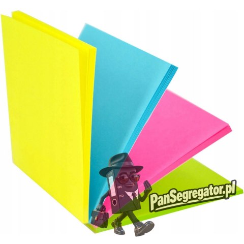 Bloczek STICK"N MAGIC PAD 76x76mm neon mix kolorów 21571