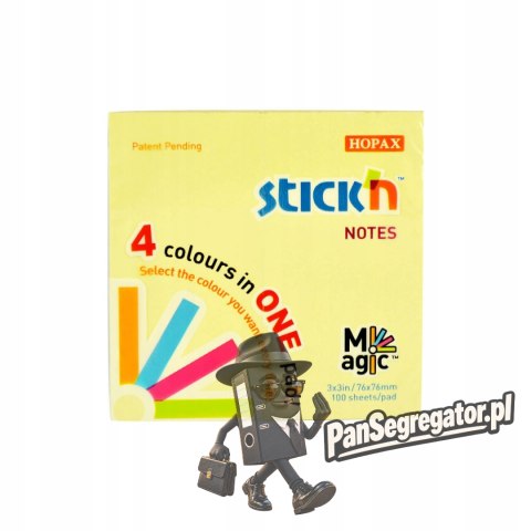 Bloczek STICK"N MAGIC PAD 76x76mm pastel mix kolorów 21574
