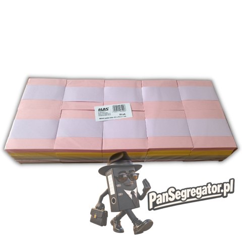 Bloczek nieklejony 80x80x70mm kolor (10szt) HAS