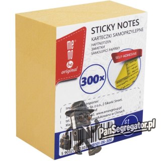 Bloczek samoprzylepny 40x50mm 300k żółty MB101-06-300 MEMOBE