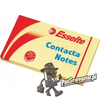 Bloczek samoprzylepny 75x125mm 100k żółty ESSELTE 83001