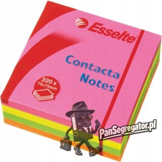 Bloczek samoprzylepny 75x75mm 320k neonowy ESSELTE 83065