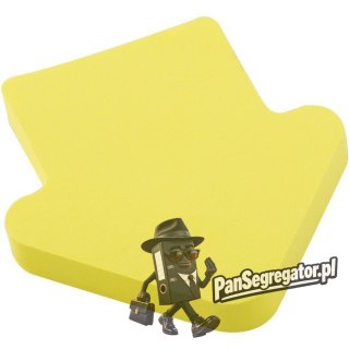 Bloczek samoprzylepny 75x75mm strzałka 100k żołty 110512 D.RECT