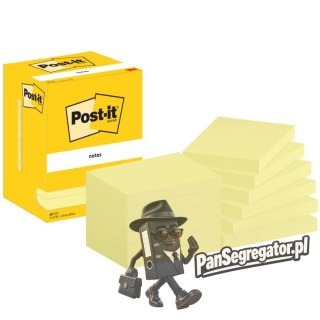Bloczek samoprzylepny 76x127mm żółty 12x100 kartek 657 POST-IT 7100290168 3M