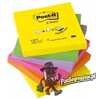 Bloczek samoprzylepny 76x76mm 100k neonowe (6szt) POST-IT Z-Notes R330-NR UU009543198 3M