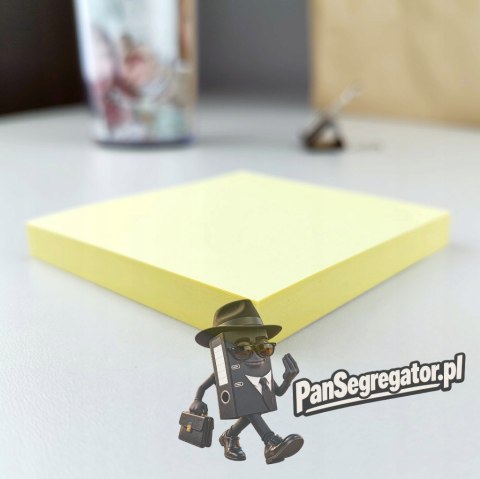 Bloczek samoprzylepny 76x76mm 100k żółty D.RECT (009598)