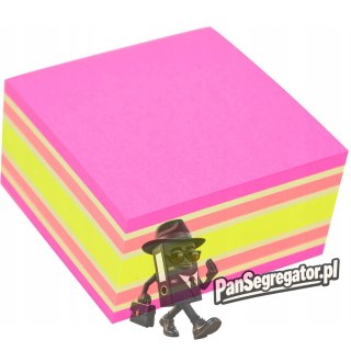 Bloczek samoprzylepny 76x76mm 400k mix różowy/żółty STICK"N 21536