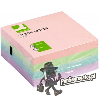 Bloczek samoprzylepny 76x76mm 400k pastelowe KF01347 Q-CONNECT