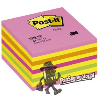 Bloczek samoprzylepny 76x76mm 450k cukierkowa różowa POST-IT 2028-NP UU009543941 3M