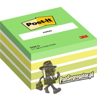 Bloczek samoprzylepny 76x76mm 450k niebiesko-zielony POST-IT 2028-NB UU009543016 3M