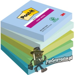 Bloczek samoprzylepny 76x76mm 90k mix kolorów (5szt) POST-IT Super Sticky OASIS