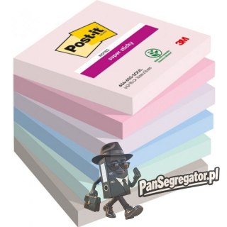 Bloczek samoprzylepny 76x76mm 90k mix kolorów (6szt) POST-IT Super Sticky SOULFUL