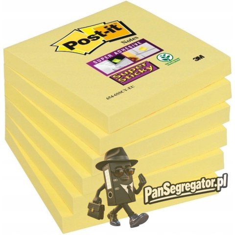 Bloczek samoprzylepny POST-IT 76x76mm 90kartek żółty Super Sticky 70005197911 3M