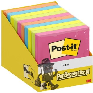 Bloczek samoprzylepny POST-IT 76x76mm mix kolorów (10x100kart.) 7100317840 3M