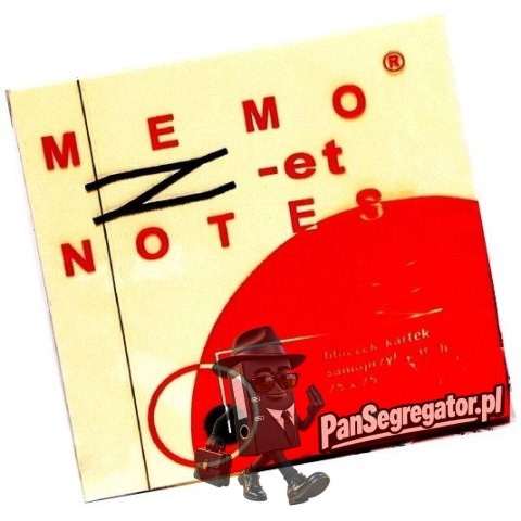 Bloczek samoprzylepny Z-NOTES 75x75mm żółty MEMO