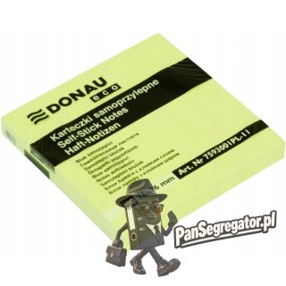 Bloczek samoprzylepny żółty ekologiczny 76x76mm ECO 100 kartek 7593001PL-11 DONAU