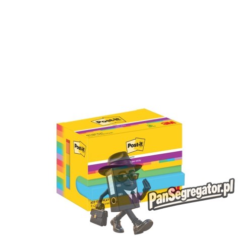 Bloczki samoprzylepne POST-IT Super Sticky, 47,6 x47,6mm 12x90kart. PLAYFUL 3M-7100290166